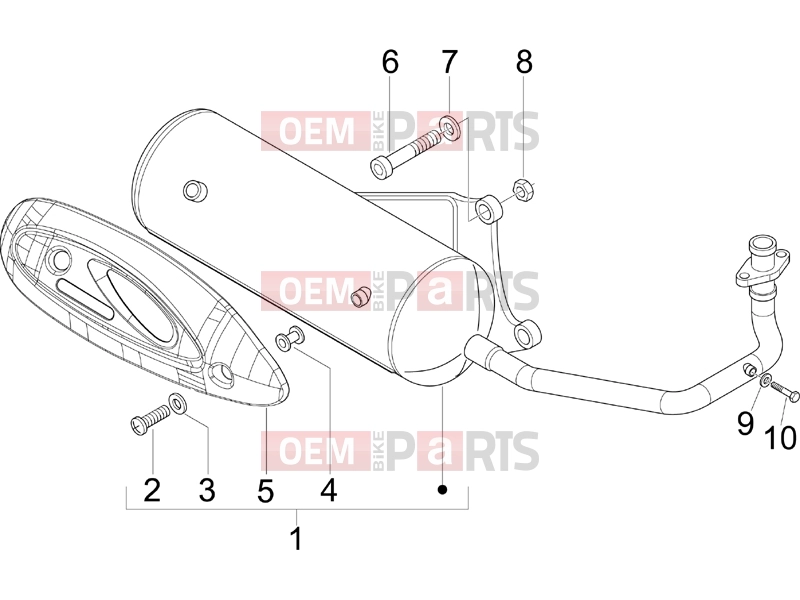 PIAGGIO Fly 50 2T Engine » Silencer