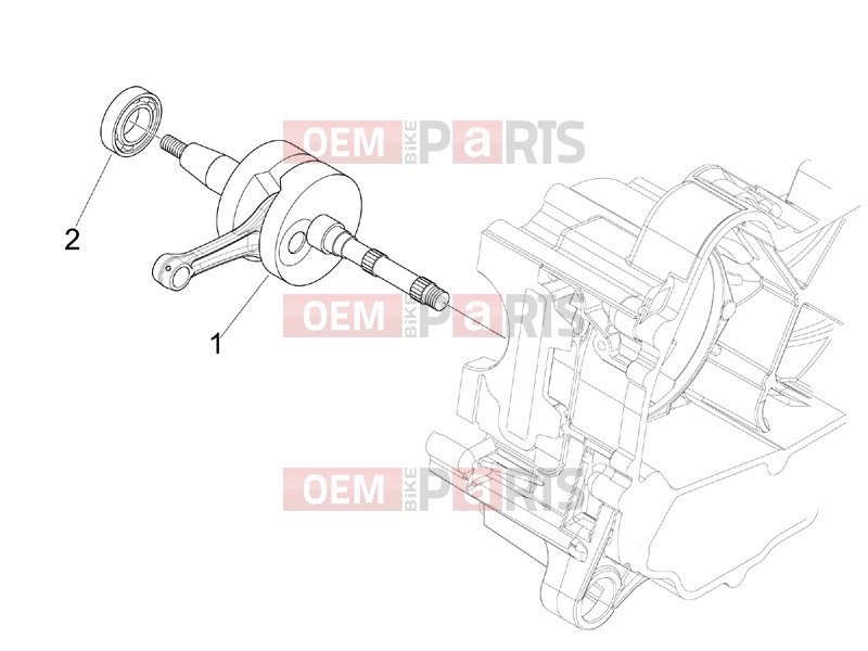 PIAGGIO Fly 50 4T 2V Engine » Crankshaft