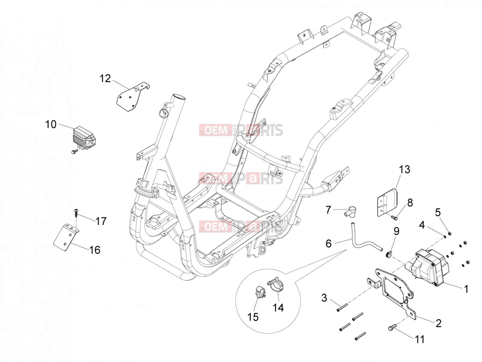 PIAGGIO Fly 50 4T 4V Electrical system » Voltage Regulators - Electronic Control Units (ecu) - H.T. Coil