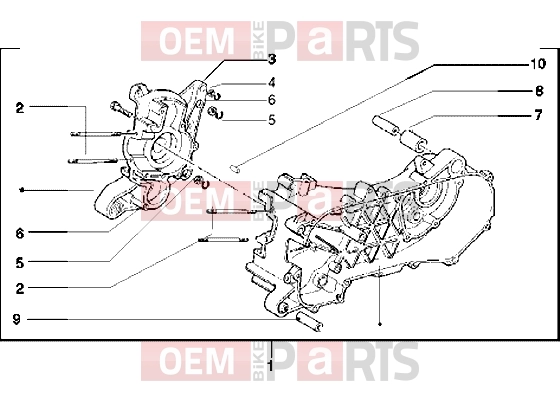 PIAGGIO Engine » Crankcase