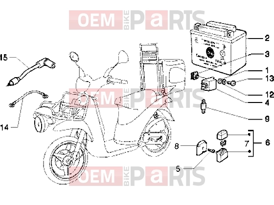 PIAGGIO Electrical system » Electrical devices