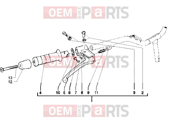 Handlebars » Handlebars component parts - Piaggio Free PPTT