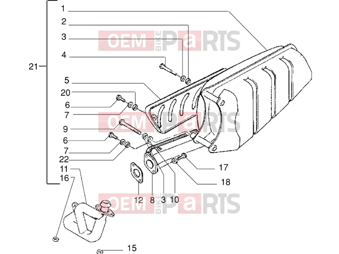 PIAGGIO Engine » Silencer