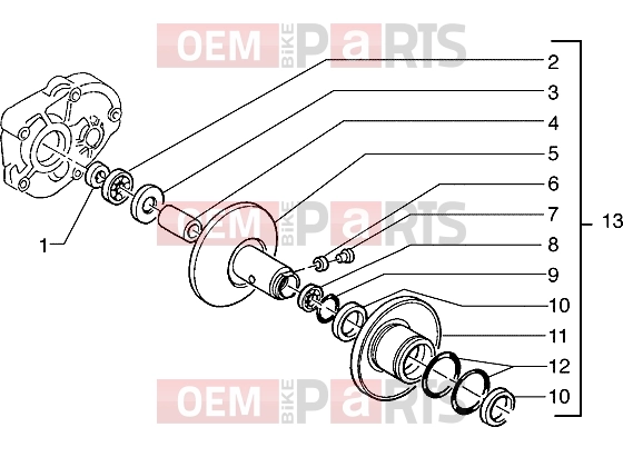Engine » Driven pulley - Piaggio Hexagon 150