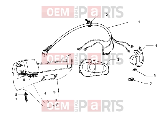 Electrical system » Tail lamp - Piaggio Hexagon GT