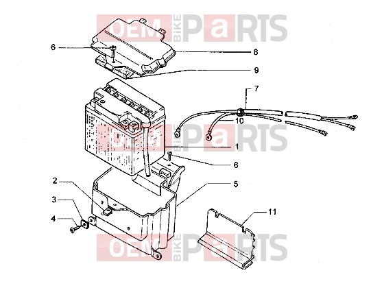 Electrical system » Battery - Piaggio Hexagon LX