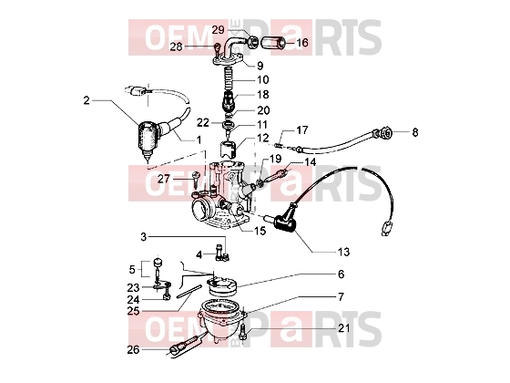 PIAGGIO Engine » Carburettor