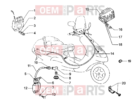 PIAGGIO Electrical system » Electrical devices