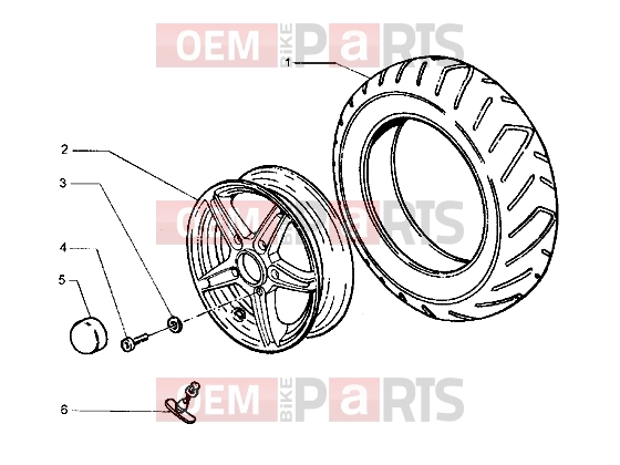 PIAGGIO Chassis » Front wheel