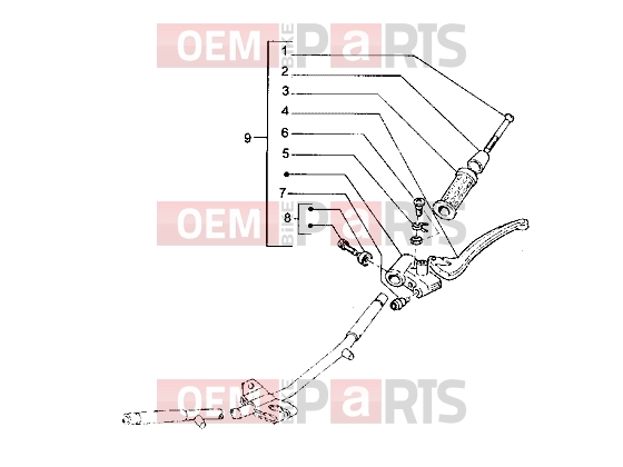 PIAGGIO Handlebars » Handlebars component parts