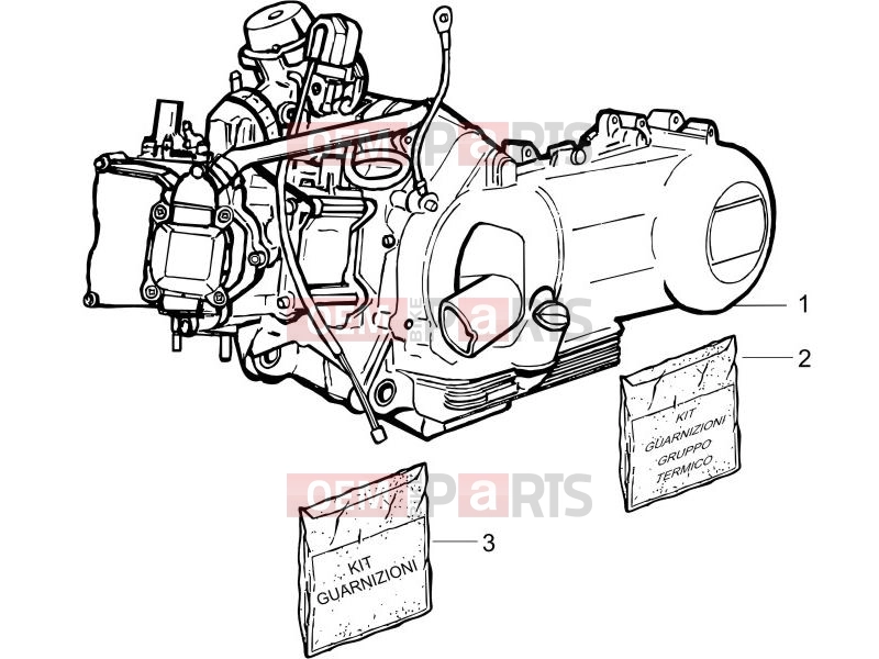 PIAGGIO Liberty 200 Engine » Engine, assembly