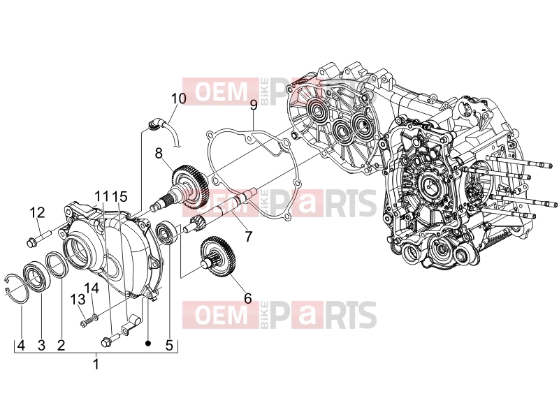 PIAGGIO MP3 400 RL Touring Engine » Reduction unit