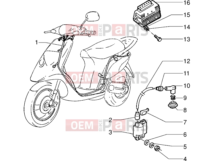 PIAGGIO Electrical system » Electrical devices