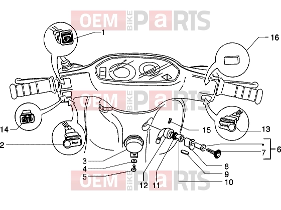 PIAGGIO Electrical system » Switch-Horn