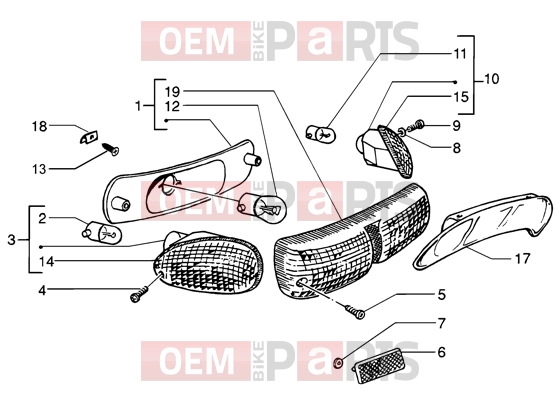 PIAGGIO Electrical system » Rear tail lamp