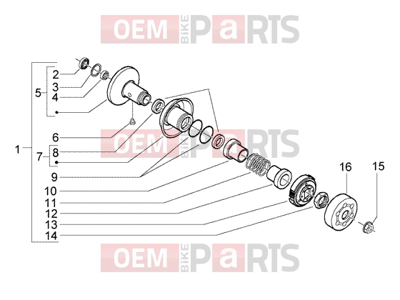 Engine » Driven pulley - Piaggio NRG Power DD