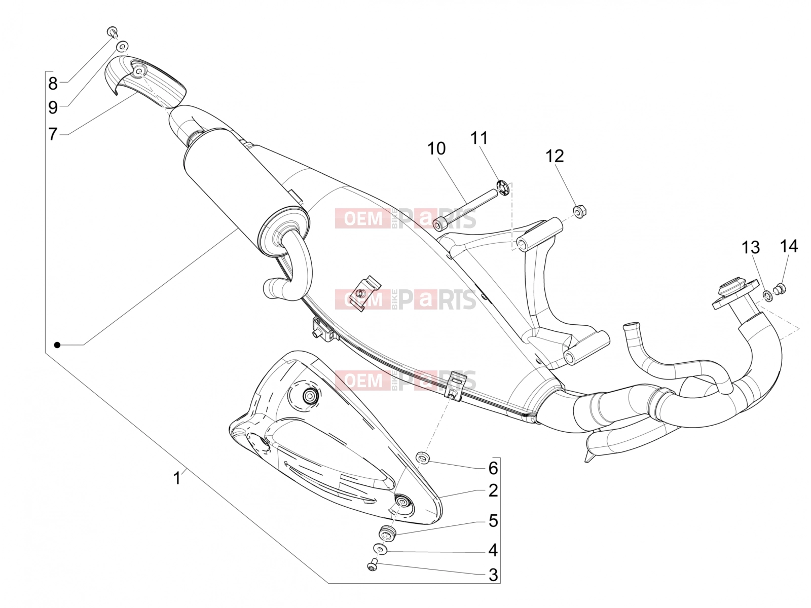 PIAGGIO NRG Power DD Engine » Silencer