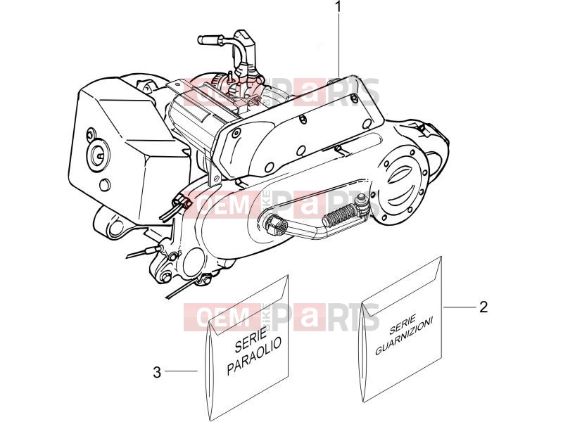 PIAGGIO NRG Power DT Engine » Engine, assembly
