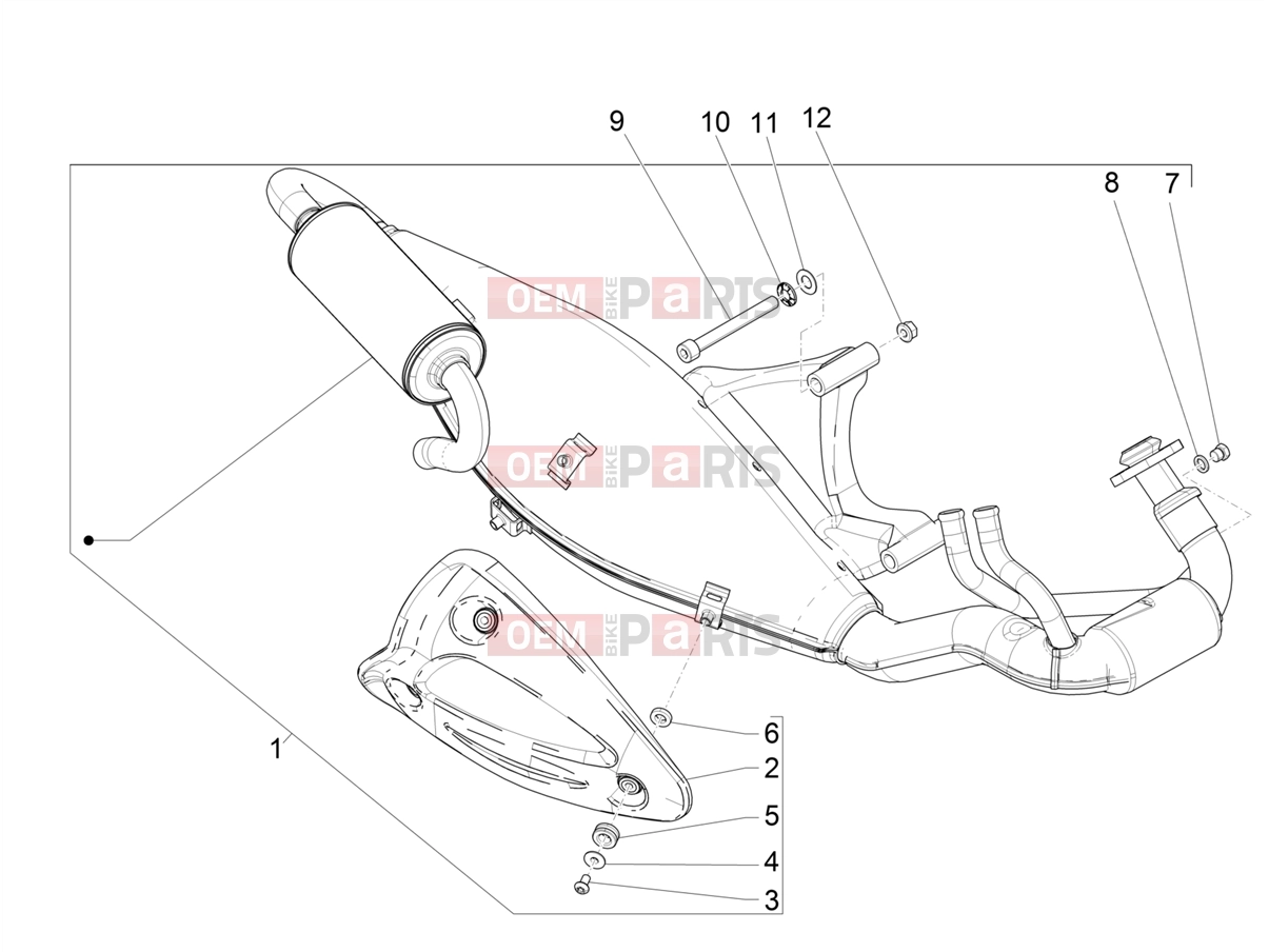 Engine » Silencer - Piaggio NRG Power DD 2019
