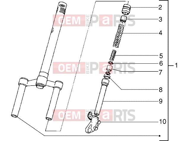 PIAGGIO Suspensions-Wheels » Front fork