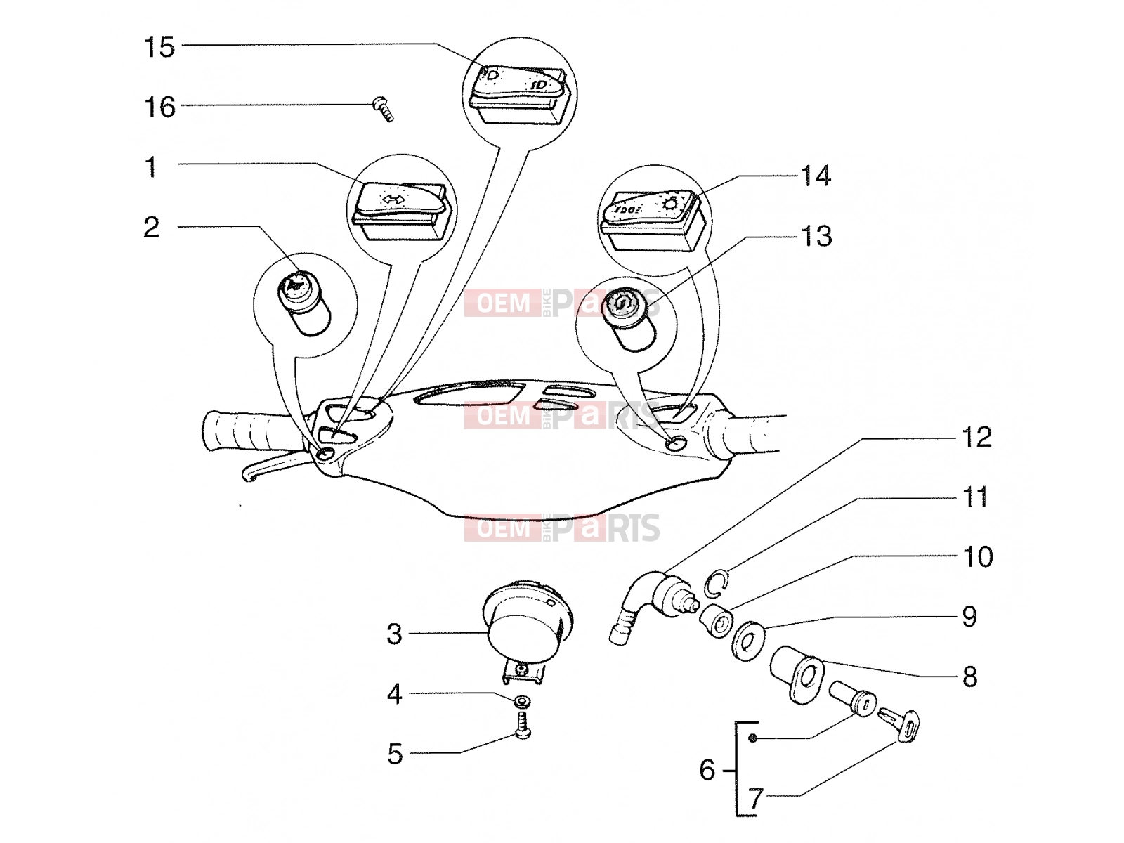 Electrical system » Electrical systems - Piaggio Sfera 125cc