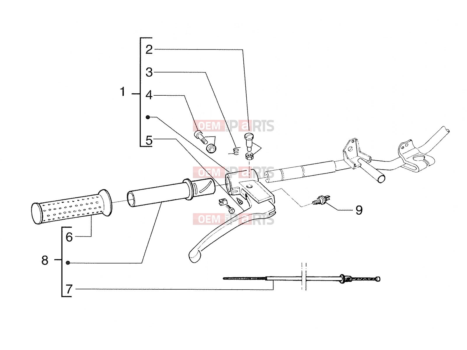 PIAGGIO Handlebar - Controls » Electrical systems