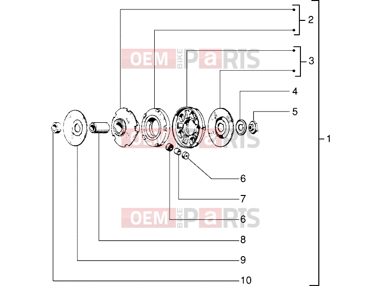 PIAGGIO Engine » Clutches unit