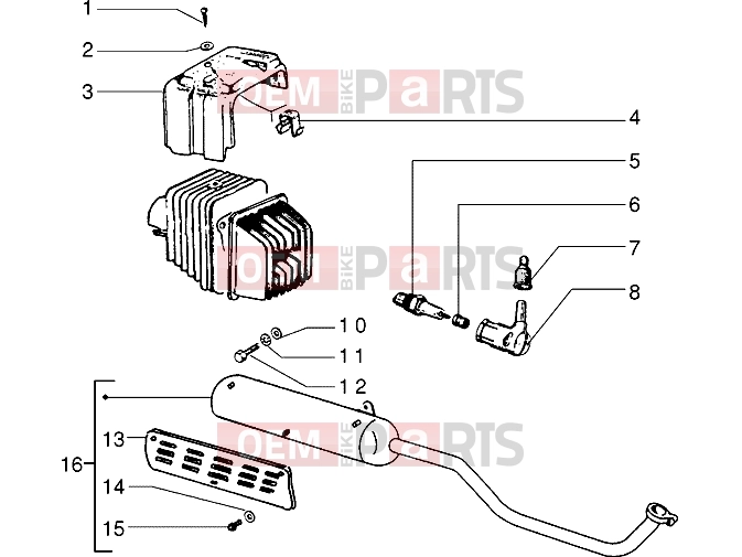 Engine » Silencer-Baffle - Piaggio Si Mix