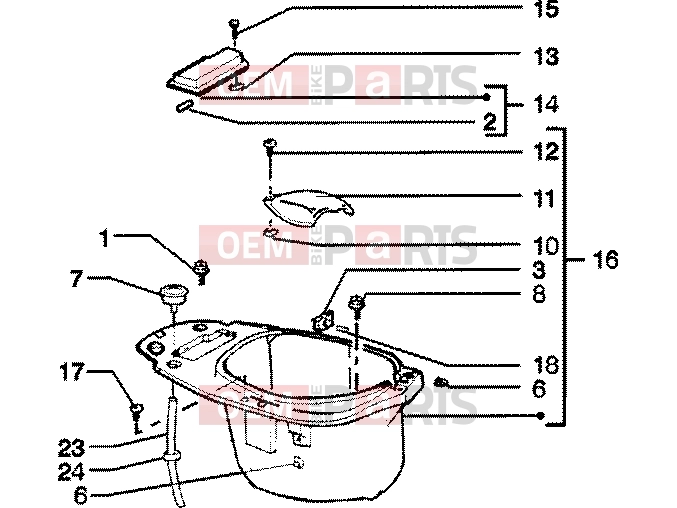 PIAGGIO Chassis » Case helmet