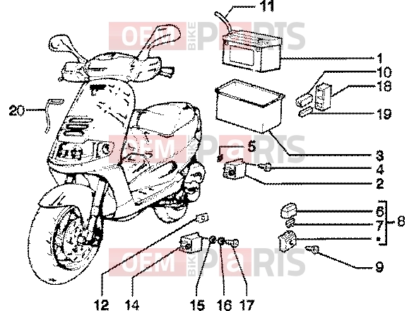 PIAGGIO Electrical system » Electrical device