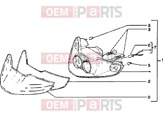 PIAGGIO Electrical system » Optical unit