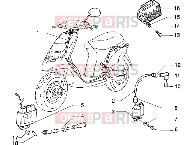 PIAGGIO Electrical system » Electrical devices