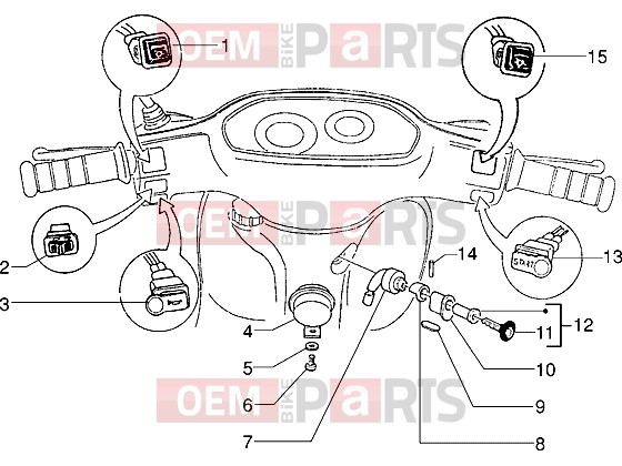 Electrical system » Electrical devices - Piaggio Typhoon 125 XR 2T