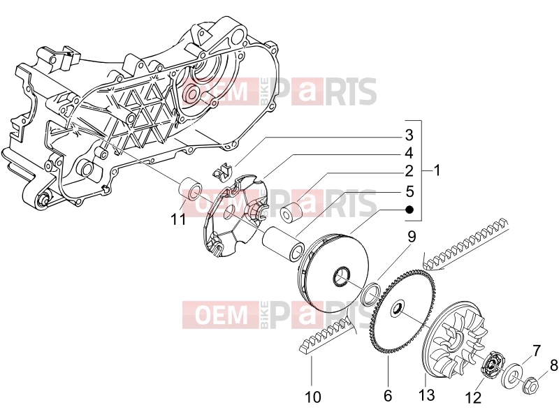 PIAGGIO Typhoon 50 2T Engine » Driving pulley