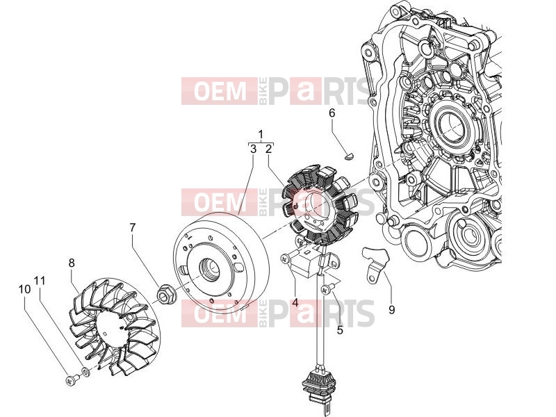 PIAGGIO Typhoon 50 2T Engine » Flywheel magneto