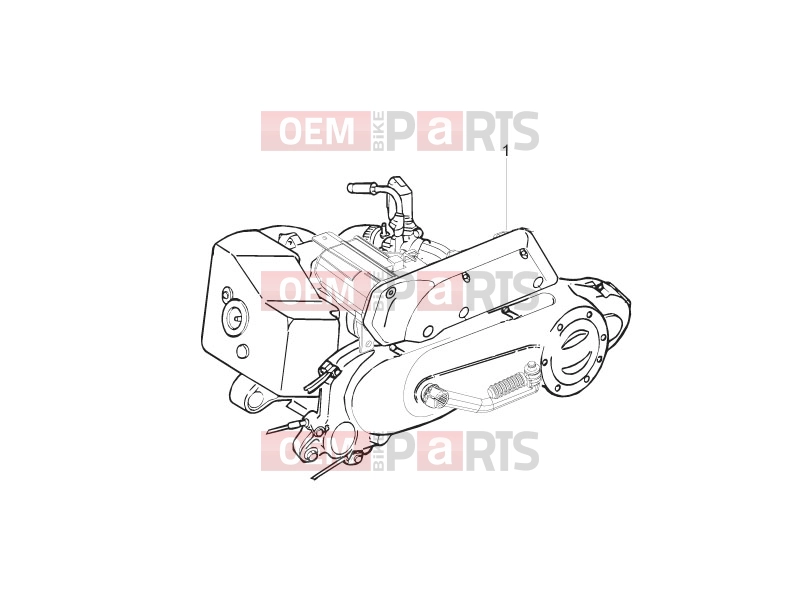 PIAGGIO Typhoon 50 2T (LBMC501) Engine » Engine, assembly