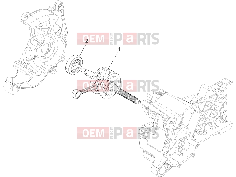 PIAGGIO Typhoon 50 4T 4V E2 (USA, CA) Engine » Crankshaft