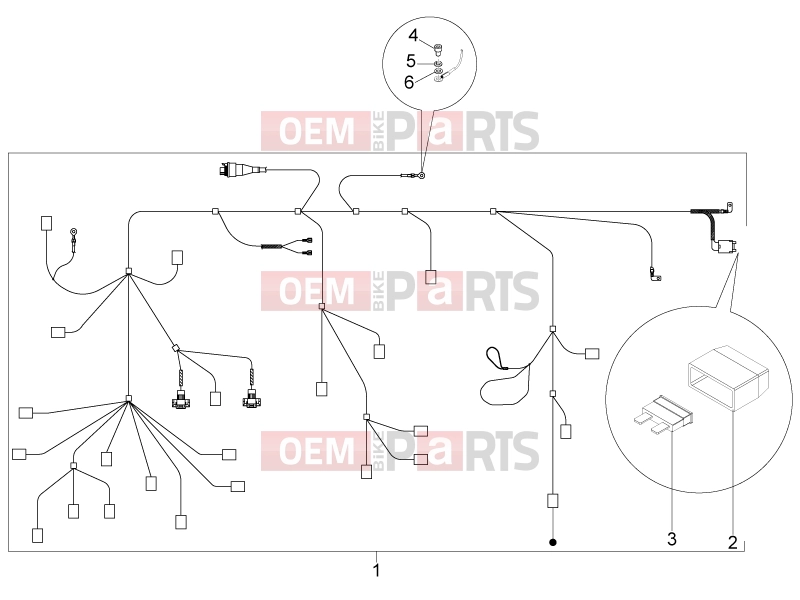 PIAGGIO Typhoon 50 4T 4V E2 (USA, CA) Electrical system » Main cable harness