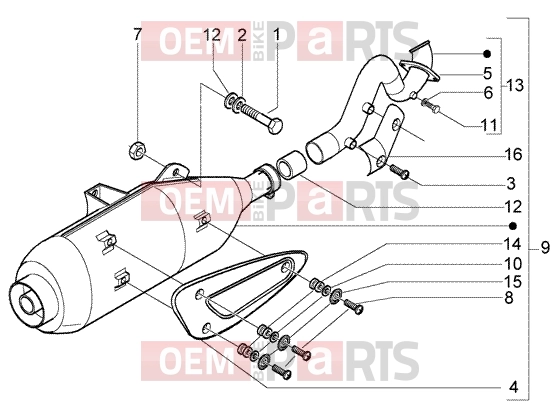 Engine » SILENCER - Piaggio X8 125