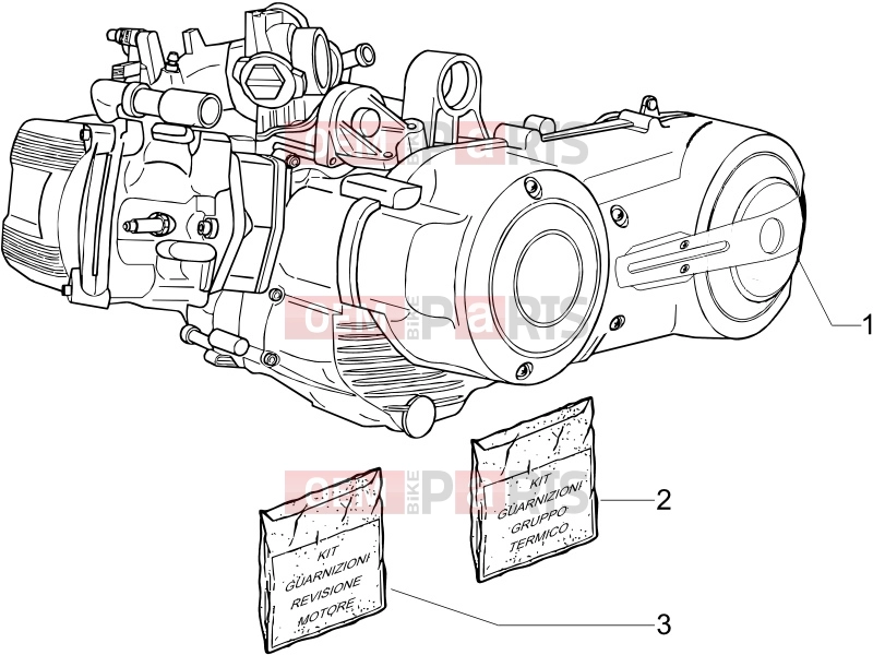 PIAGGIO X8 400 ie Engine » Engine, assembly