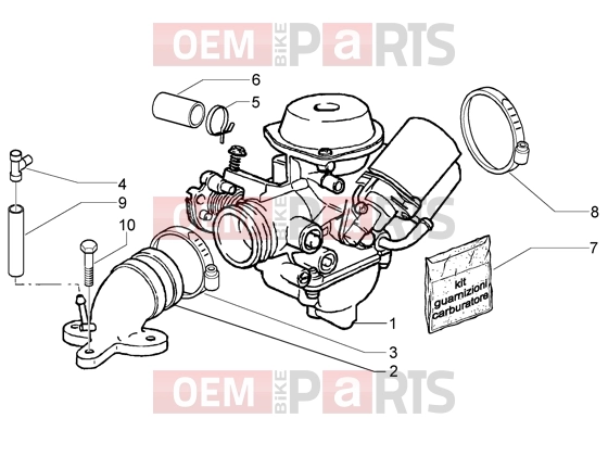 PIAGGIO Engine » Carburettor