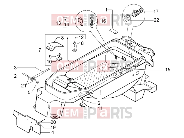 PIAGGIO Chassis » Case-helmet