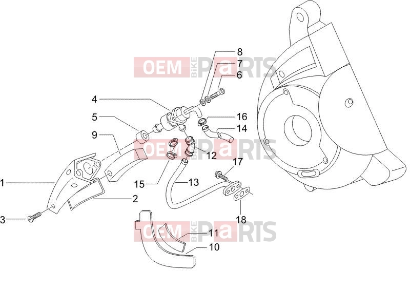 Engine » Secondary air box - Piaggio X9 125 Evolution 2005