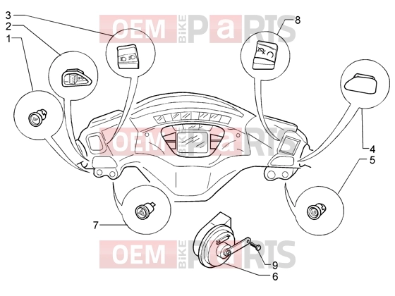 PIAGGIO Electrical system » Electrical device-electric horn