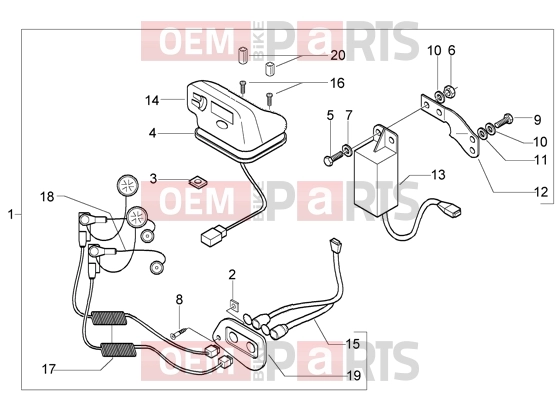 Electrical system » Handsfree kit - Piaggio X9 200 Evolution