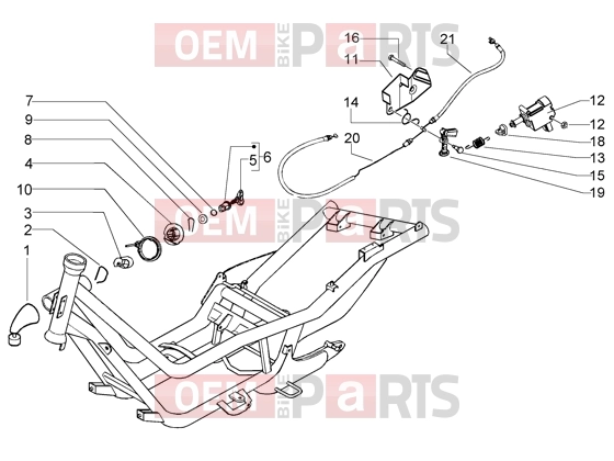 Chassis » Locks - Piaggio X9 200 Evolution