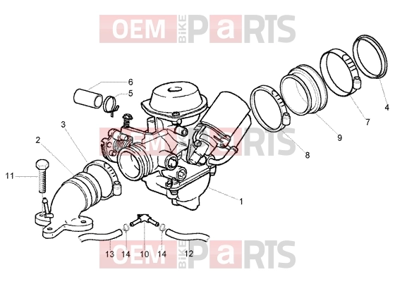 PIAGGIO Engine » Carburettor
