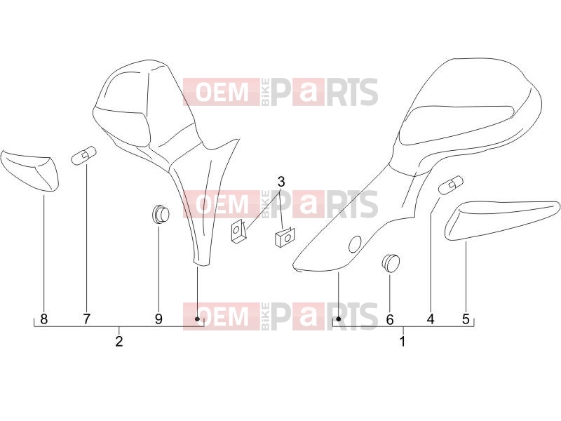 PIAGGIO X9 250 Evolution Frame - Plastic parts - Coachwork » Driving mirror/s