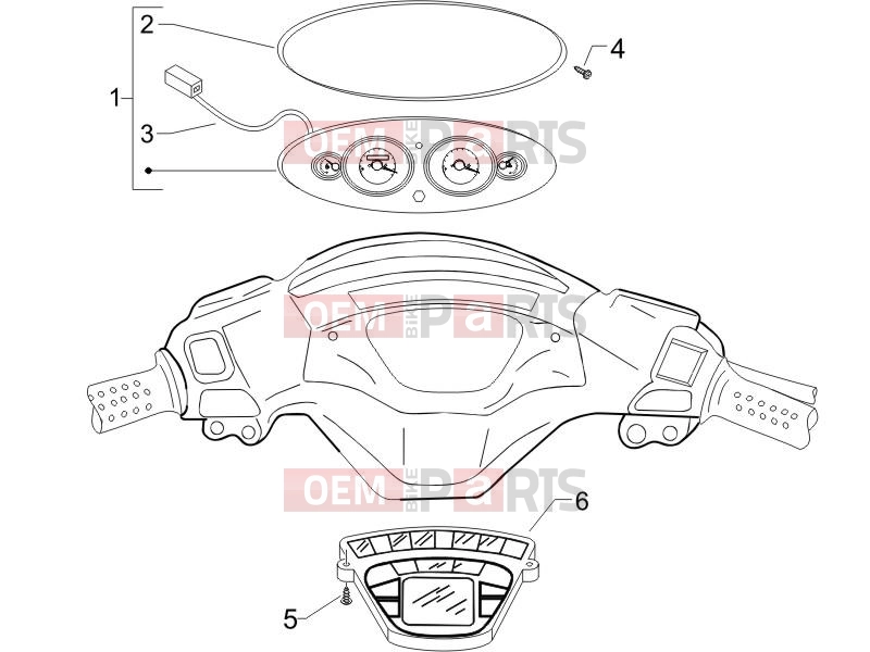 PIAGGIO X9 250 Evolution Handlebars/Steering » Meter combination - Cruscotto