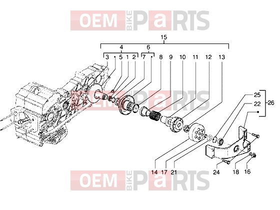 PIAGGIO Engine » Driven pulley